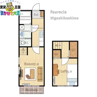フォルシア東小島【1階】の間取り
