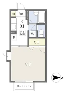 泉ホワイトハウスII【1階】の間取り