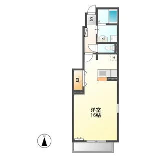 フェイバー レイ【1階】の間取り