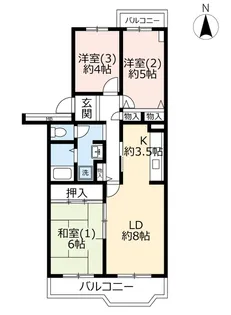 URうらわイーストシティけやき街【4階】の間取り