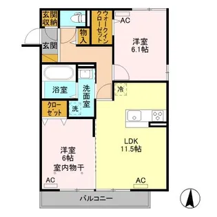 ヴィーナスヴィレッジ【3階】の間取り