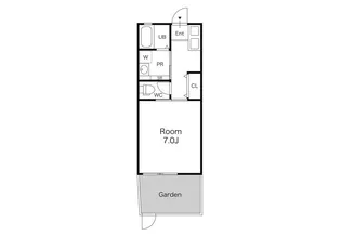 テラスハウス【2階】の間取り