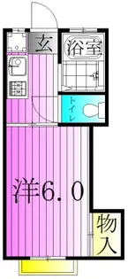 日乃出コーポ【1階】の間取り