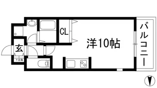 ホープ池田満寿美町(旧:リエス池田満寿美町)【6階】の間取り