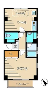 パール・テ洗足池【2階】の間取り