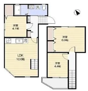 東京都品川区西五反田5【マンション】の間取り