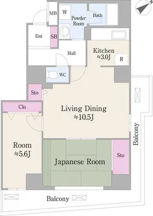 ハイエスト荻窪【8階】の間取り