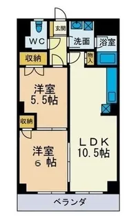 にいやビル【4階】の間取り