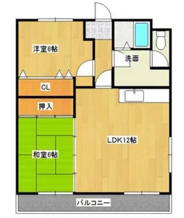 徳島県徳島市津田町1【アパート】の間取り