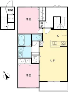 仮称)Novガーデンハウス谷田部 FG棟【2階】の間取り