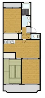 志陽ハイツ青木【4階】の間取り