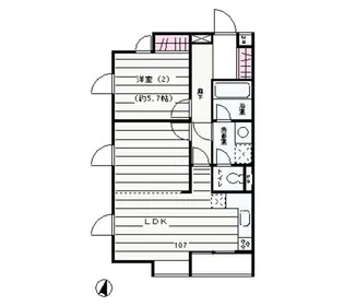 エクセル米喜(池上)【1階】の間取り