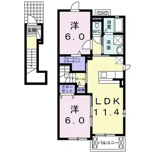 サニーコート初町【2階】の間取り