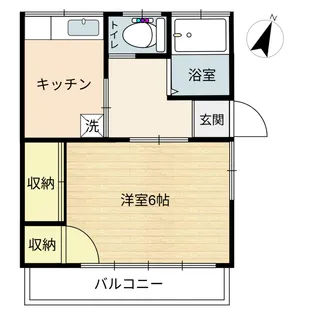 渡辺西アパート【2階】の間取り