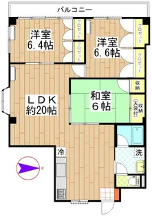 ソレイユマツド【3階】の間取り