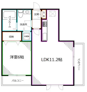 東京都杉並区堀ノ内3【マンション】の間取り