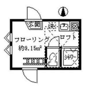 フェリススイートピー【2階】の間取り
