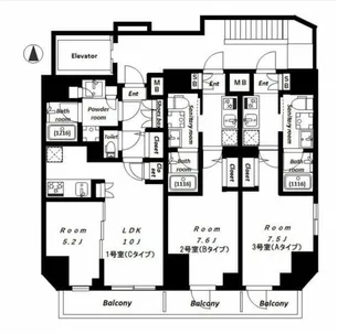 animokudan【14階】の間取り