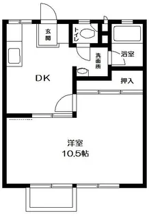 小野寺ハイツ A棟【2階】の間取り