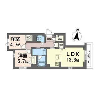 シェール・クール【2階】の間取り