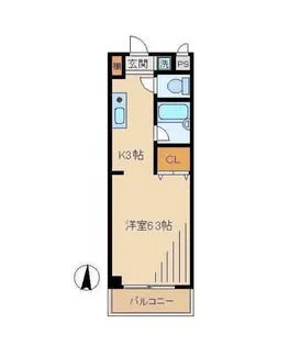 東京都中野区本町2【マンション】の間取り