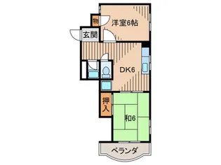 クラ武庫之荘壱番館【1階】の間取り