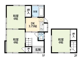 吉井貸家の間取り
