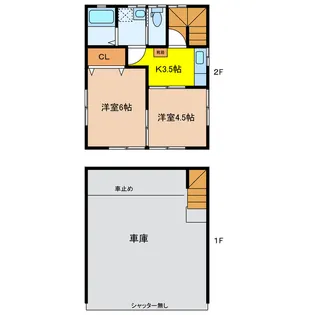 栃木県宇都宮市元今泉1【一戸建】の間取り