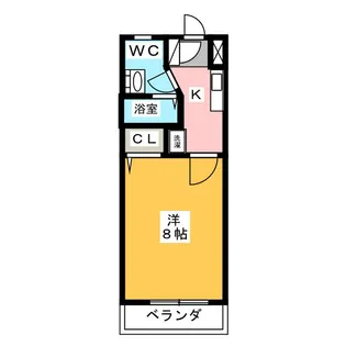 ホワイトレジデンスII【2階】の間取り