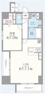 大阪府大阪市都島区都島南通2【マンション】の間取り
