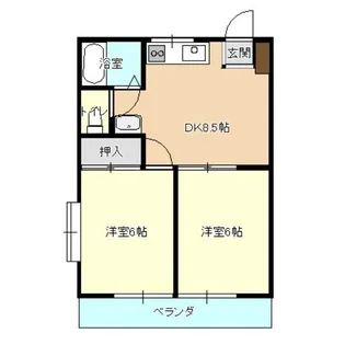メゾンエスポワール【2階】の間取り