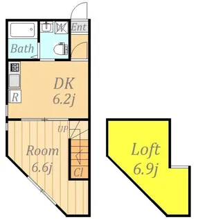 LEN FORT 町田【2階】の間取り