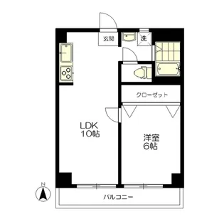 青山ハイム【2階】の間取り