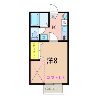 ヴァンベール山手【1階】の間取り