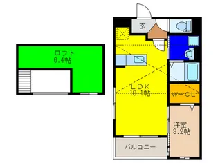 へりていじ桜井II【2階】の間取り