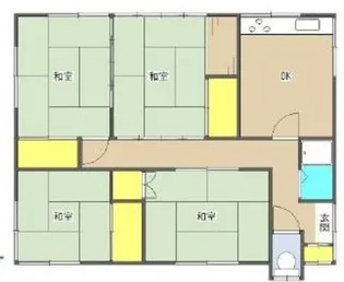 前野町五丁目賃貸アパート【1階】の間取り