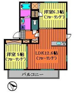 ジョイプレイスC棟【2階】の間取り