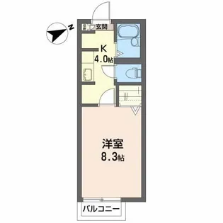 ヒルフラット・SASAKI【2階】の間取り