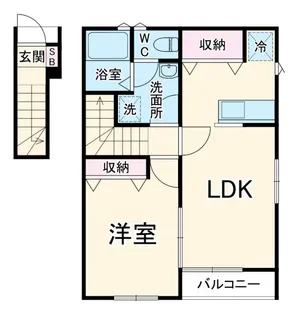 プリムラ【2階】の間取り
