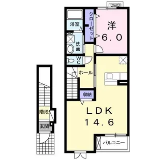 コッティII 310【2階】の間取り
