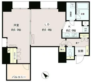 フルール田町【11階】の間取り
