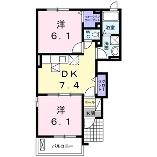 ルピナス・グロー【1階】の間取り