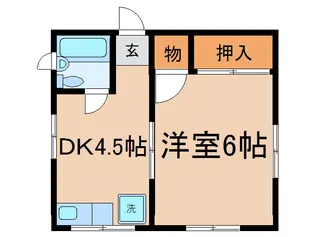 関萬ビル【4階】の間取り