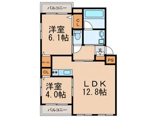 ア-ルレジア空港東【1階】の間取り