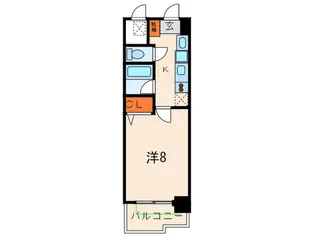 ネオハイム六甲【4階】の間取り