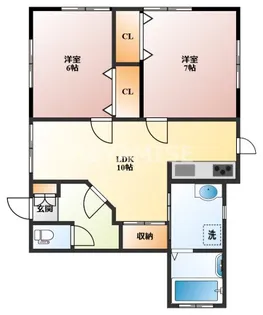 フロンティアST【1階】の間取り
