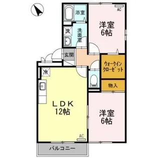 ロイヤルガーデン D【3階】の間取り