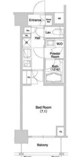 グラマシー横濱関内【6階】の間取り