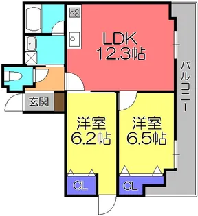 キングパレス東陽【5階】の間取り
