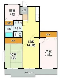 メゾンベール桜台【4階】の間取り